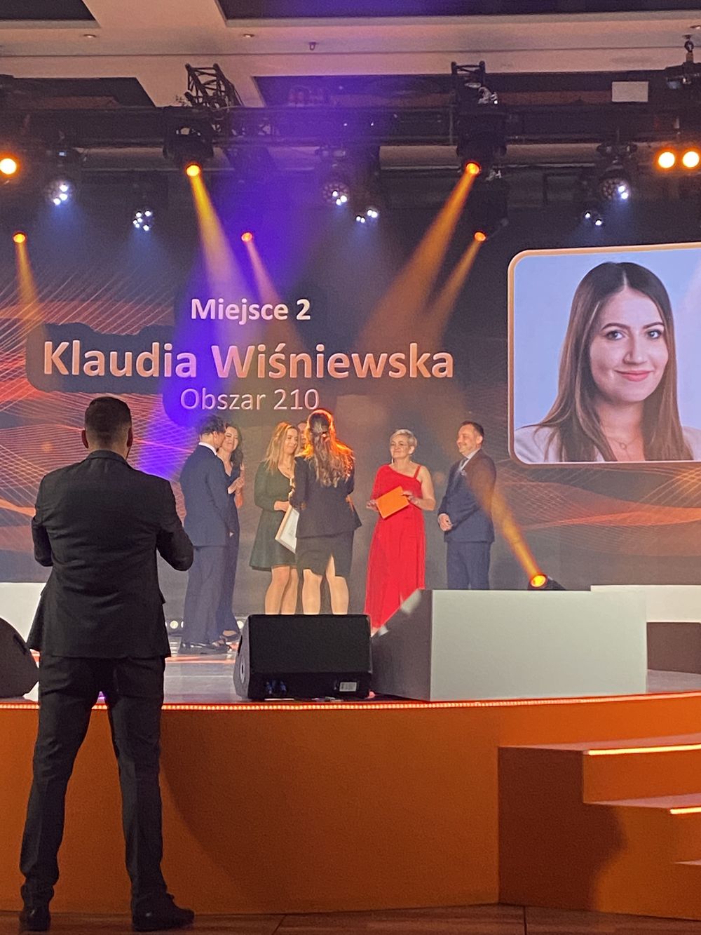 Klaudia Wiśniewska na scenie, 2. miejsce w Rankingu Menadżerów 2023